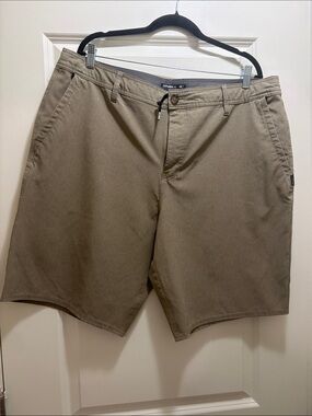 O'Neill Men's Tan Flat Front Chino Shorts
